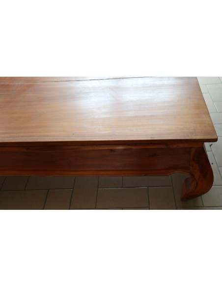 Tavolino da Caffè o fumo in legno di teak con gamba denominata Opium cm 125x75x35h