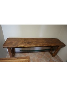 Piano in legno top massello suar o noce indiano per bagno... 2