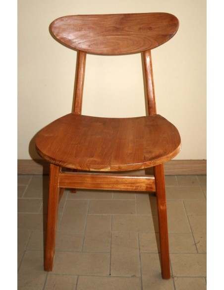 Sedia in teak massello linea moderna cm 45x45x80 seduta seggiola