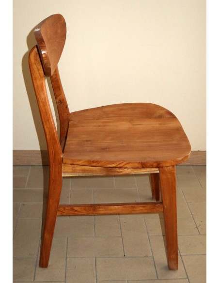 Sedia in teak massello linea moderna cm 45x45x80 seduta seggiola