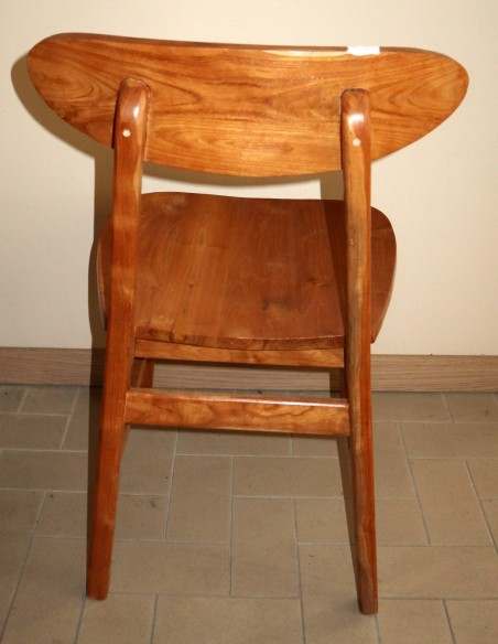 Sedia in teak massello linea moderna cm 45x45x80 seduta seggiola