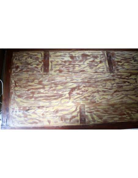 Tavolino da caffè o fumo in legno riciclato dalle imbarcazioni Indonesiane tavolo 120x70x45h