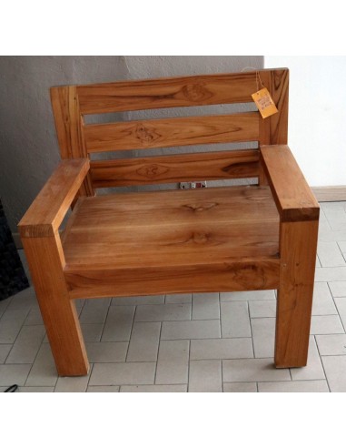 Divanetto poltrona in teak massello divano un...