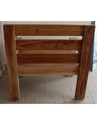 Divanetto poltrona in teak massello divano un...