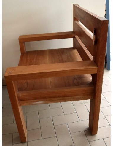 Divanetto poltrona in teak massello divano un...