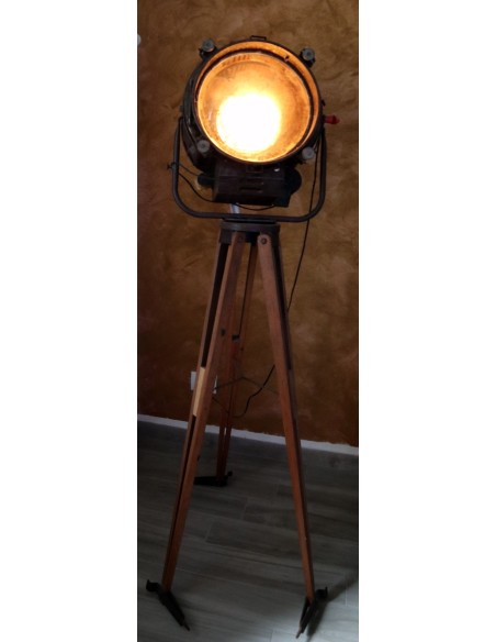 Lampada piantana cinema nave vintage anni 60 originale Pollux made in Italy Rank Lighint