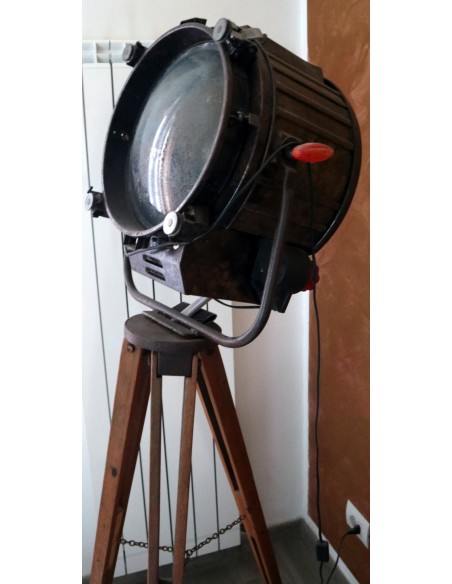 Lampada piantana cinema nave vintage anni 60 originale Pollux made in Italy Rank Lighint