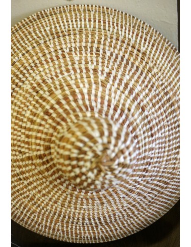Cesto da Biancheria in Paglia Senegalese con...