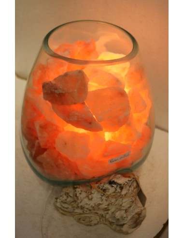 Lampada di sale irripetibile creata in vetro...