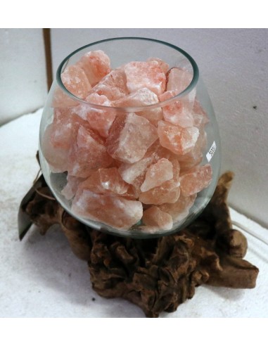 Lampada di sale irripetibile creata in vetro...