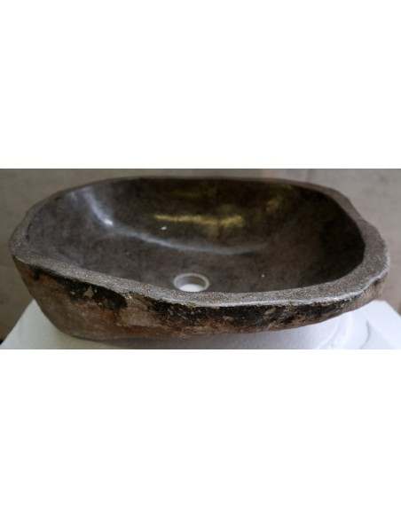 Lavandino pietra di fiume cm 49x40x15 river stone sasso lavabo sink bagno n 9