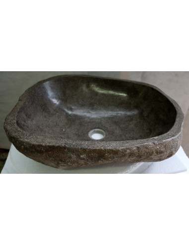 Lavandino pietra di fiume cm 49x40x15 river...
