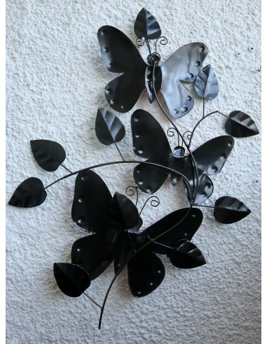 Pannello con farfalle in metallo creato e...