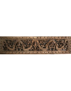 Attaccapanni da muro in legno intarsiato a 3 ganci...