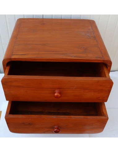 Comodini in teak massello stile anni 70 con...