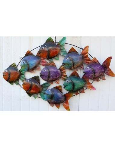 Pannello marino in metallo creato e colorato...