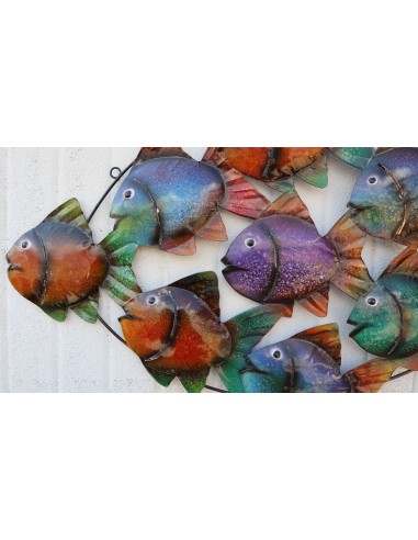 Pannello marino in metallo creato e colorato...