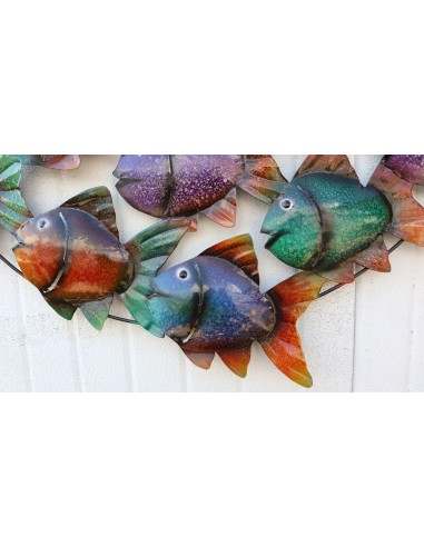 Pannello marino in metallo creato e colorato...