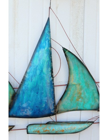 Pannello Barche velieri in regata cm102x56x4...