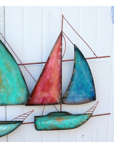 Pannello Barche velieri in regata cm102x56x4...