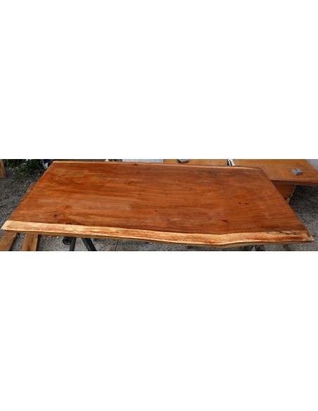 Piano in legno top massello suar o noce indiano per bagno cm 117x60/64x5h tavola n. 1