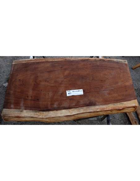 Piano in legno top massello suar o noce indiano per bagno cm 117x60/64x5h tavola n. 1