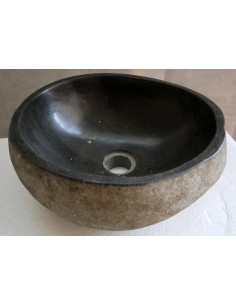 Piccolo Lavandino pietra di fiume cm 33x29x15 river...
