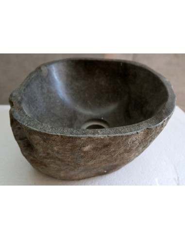 Piccolo Lavandino pietra di fiume cm 33x29x15...