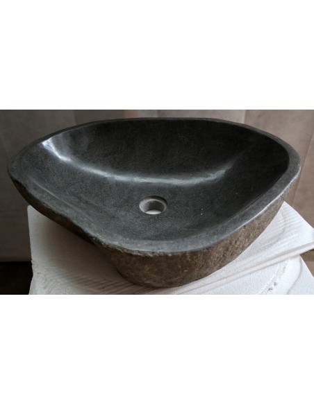 Lavandino pietra di fiume cm 56x44x15 river stone sasso lavabo sink bagno lav. n 26