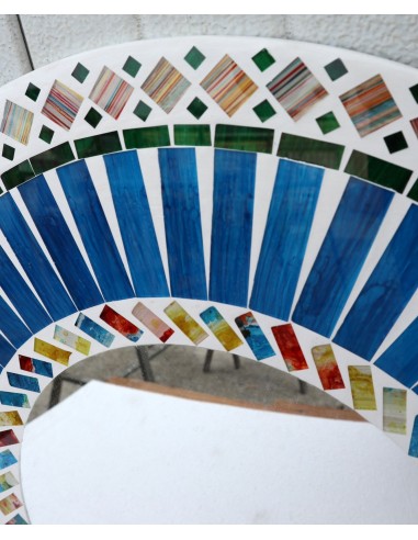 Specchio in legno e mosaico di vetro cm 50...