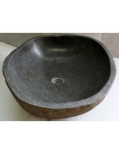 Lavandino pietra di fiume cm 53x44x15 river...