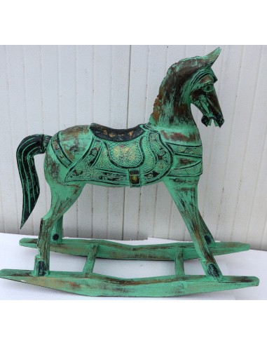 Cavallino a dondolo in legno cavallo creato...