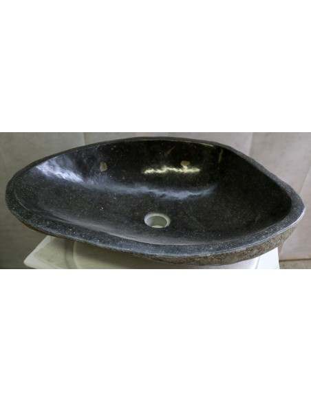 Lavandino in pietra di fiume cm 59x41x15 river Stone sasso lavabo sink bagno n 38