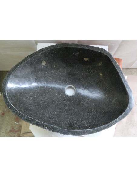 Lavandino in pietra di fiume cm 59x41x15 river Stone sasso lavabo sink bagno n 38