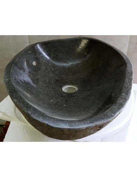Lavandino in pietra di fiume cm 59x41x15 river Stone sasso lavabo sink bagno n 38