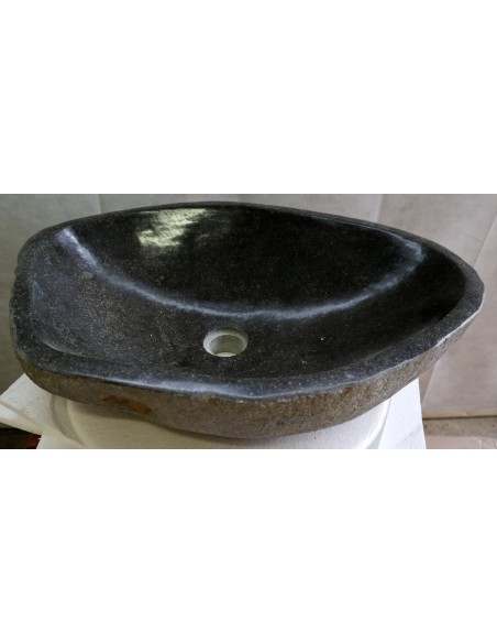 Lavandino in pietra di fiume cm 59x41x15 river Stone sasso lavabo sink bagno n 38