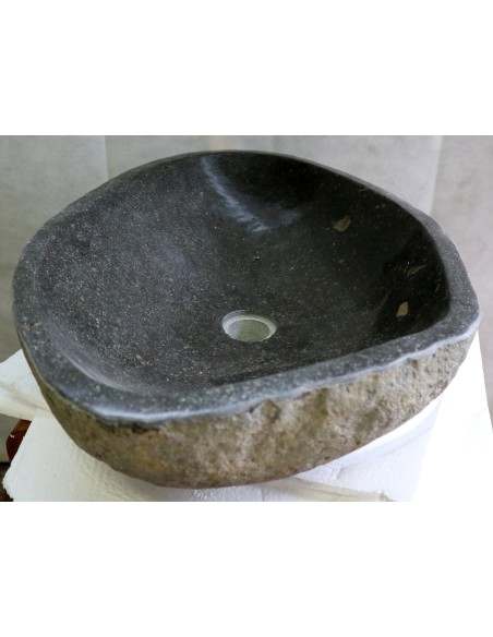 Lavandino in pietra di fiume cm 59x41x15 river Stone sasso lavabo sink bagno n 38