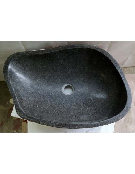 Lavandino pietra di fiume cm 58x38x15 river stone sasso lavabo sink bagno lav. n 39