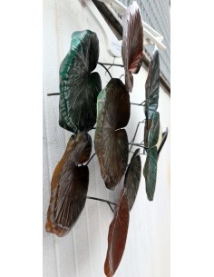 Pannello in metallo floreale edera stilizzata creato e... 2