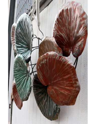 Pannello in metallo floreale edera stilizzata...