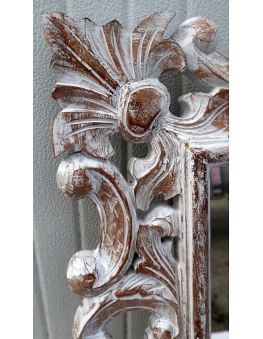 Specchio barocco in legno intarsiato cm 100x70...