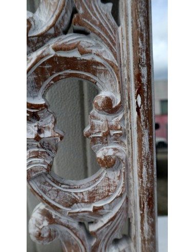 Specchio barocco in legno intarsiato cm 100x70...