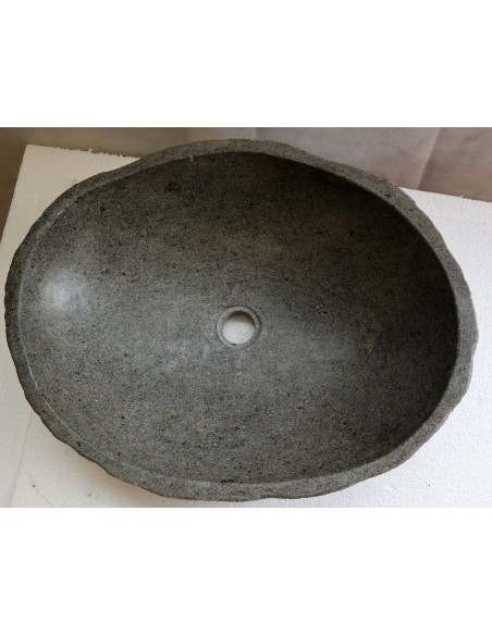 Lavandino pietra di fiume cm 55x43x15 river stone sasso lavabo sink bagno lav-n 43
