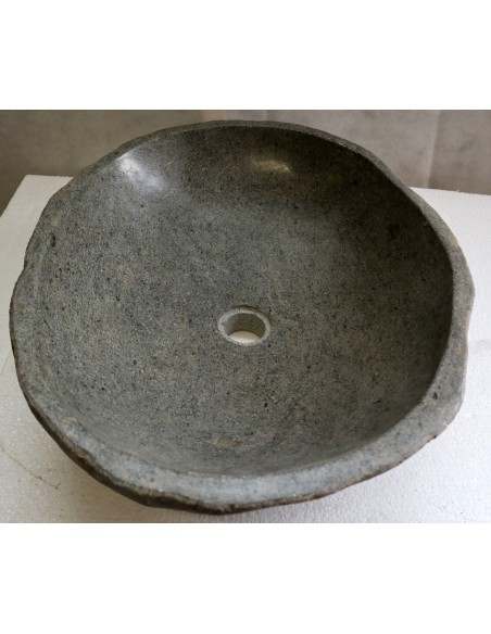 Lavandino pietra di fiume cm 55x43x15 river stone sasso lavabo sink bagno lav-n 43