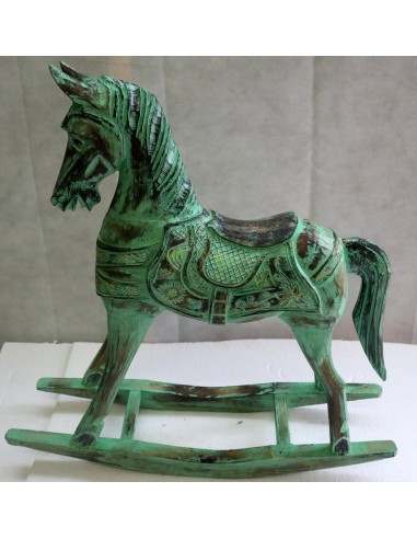 copia di Cavallino a dondolo in legno cavallo...