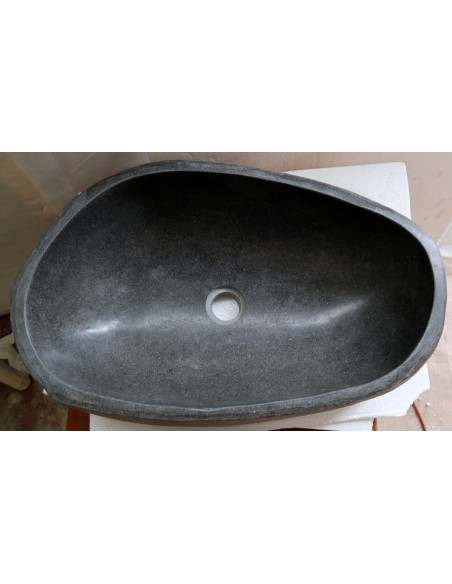 Lavandino pietra di fiume cm 56X35x15 river stone sasso lavabo sink bagno lav-N 47