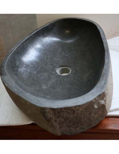 Lavandino pietra di fiume cm 56X35x15 river...