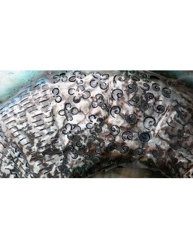 quadro dipinto in metallo a rilievo inciso cm...