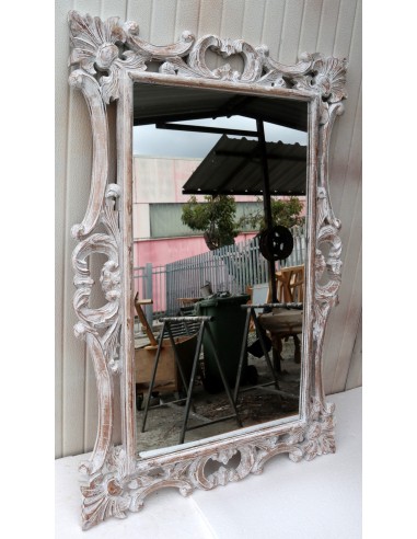 Specchio barocco in legno intarsiato cm 120x80...