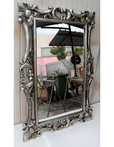 Specchio barocco in legno intarsiato cm 120x80...